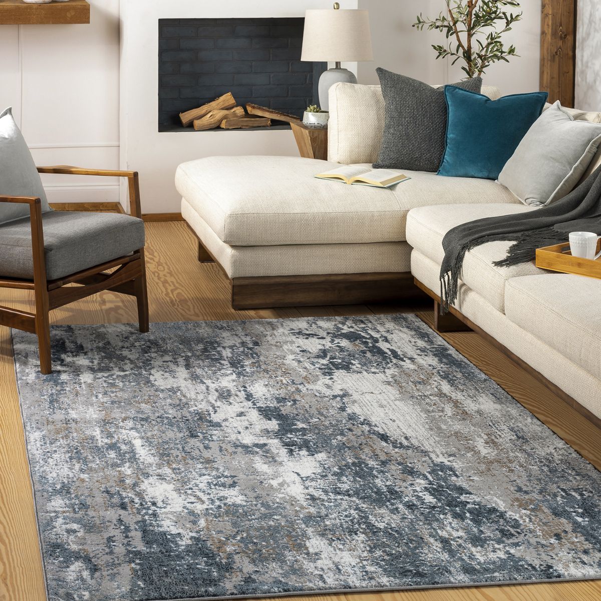 Surya Livabliss Allegro Abstract Modern Marble Rug