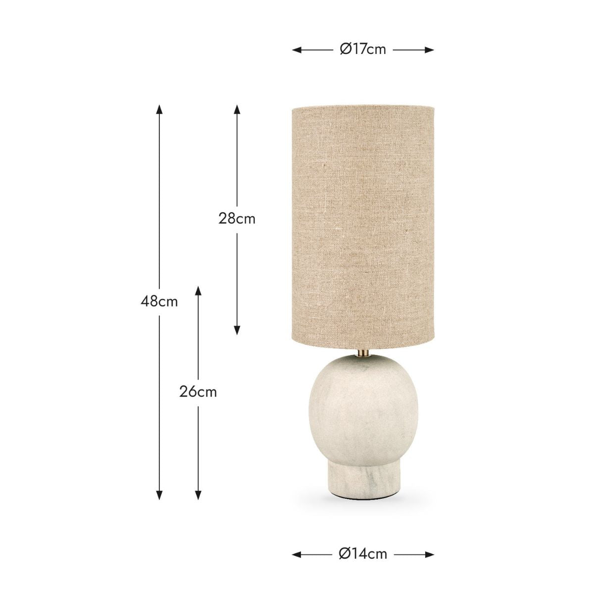Pacific Lifestyle Althea Sandstone Table Lamp