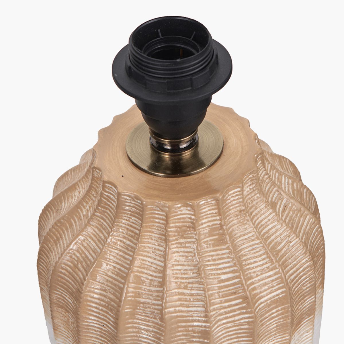 Pacific Lifestyle Amalia Natural Ombre Textured Stoneware Table Lamp Base