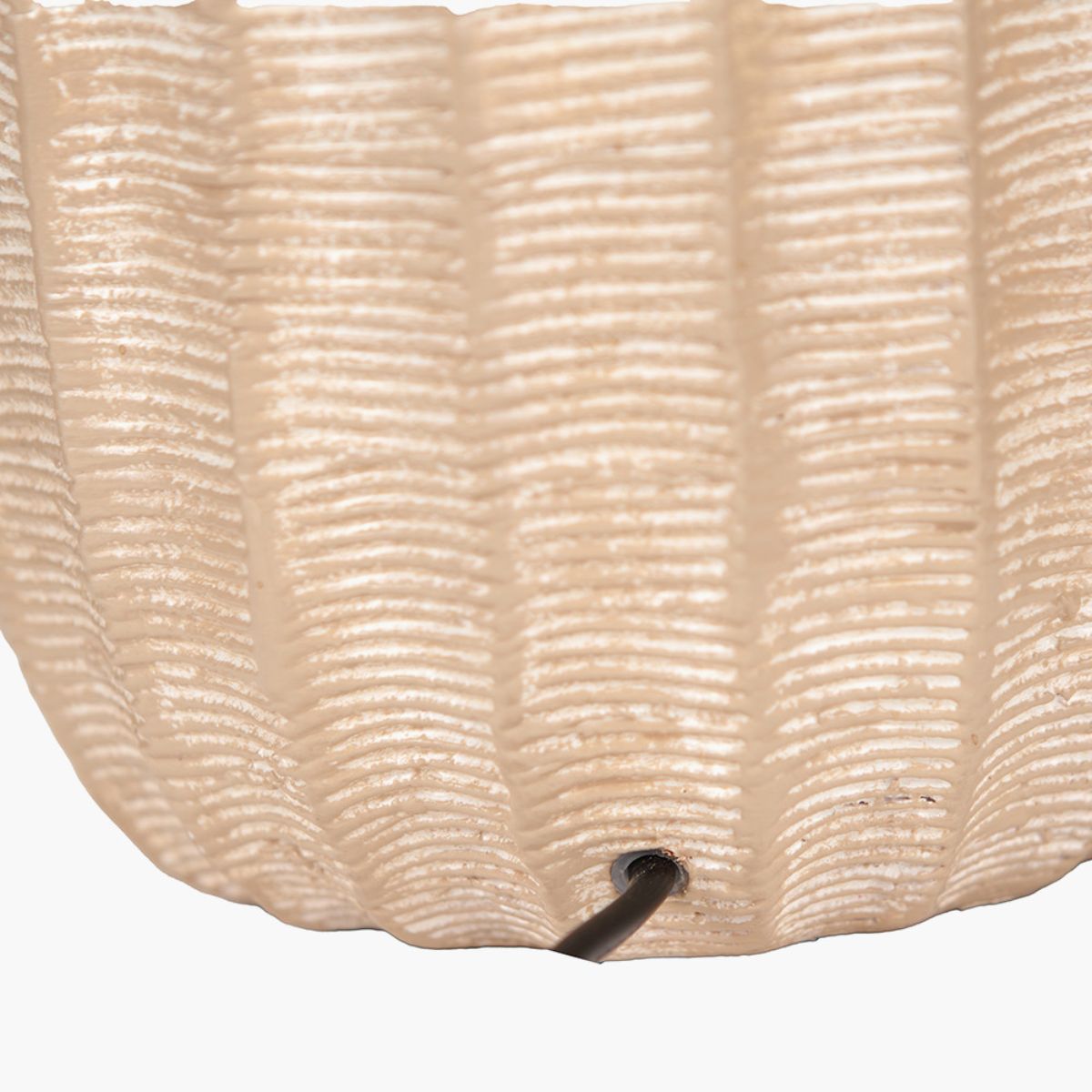 Pacific Lifestyle Amalia Natural Ombre Textured Stoneware Tall Table Lamp Base