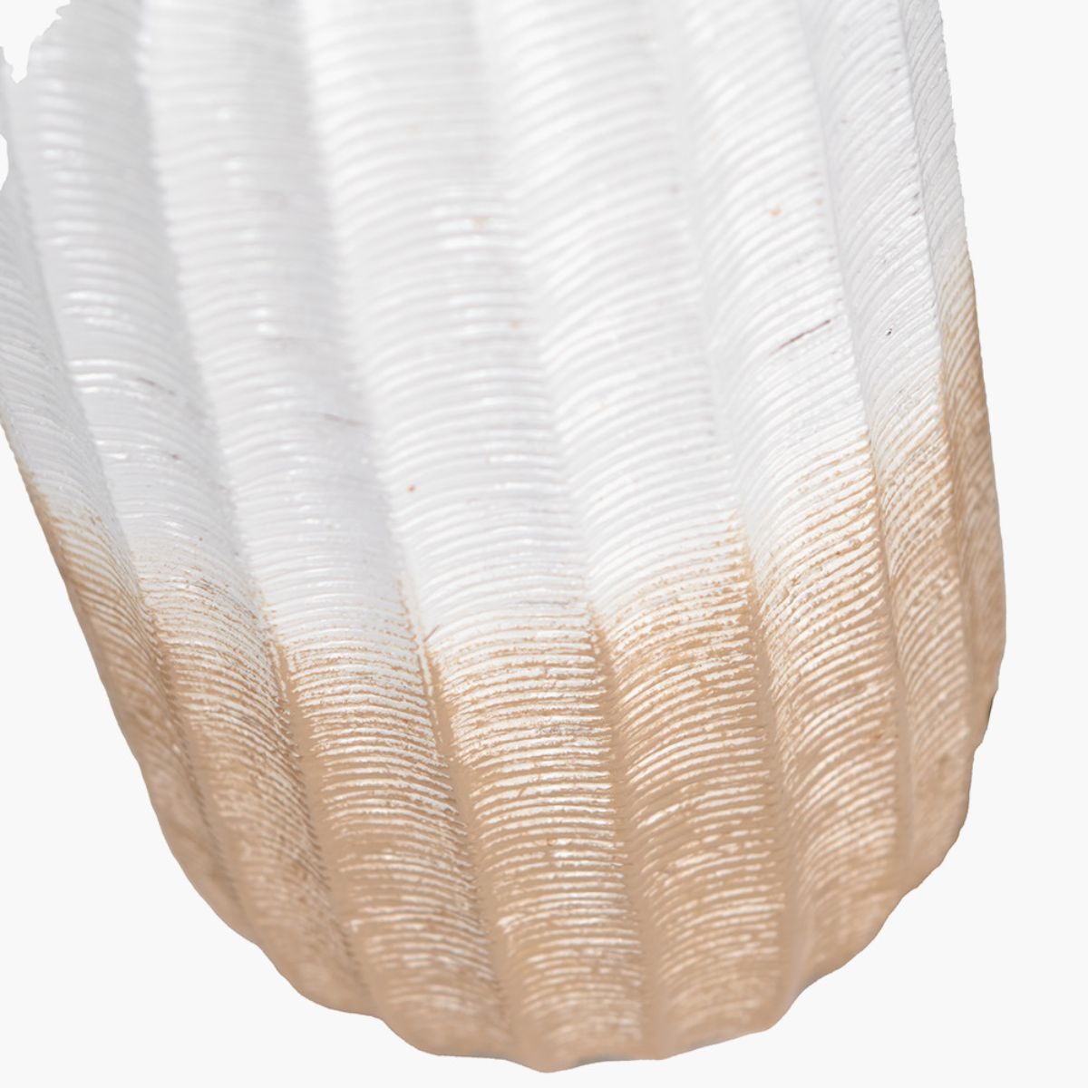 Pacific Lifestyle Amalia Natural Ombre Textured Stoneware Tall Table Lamp Base