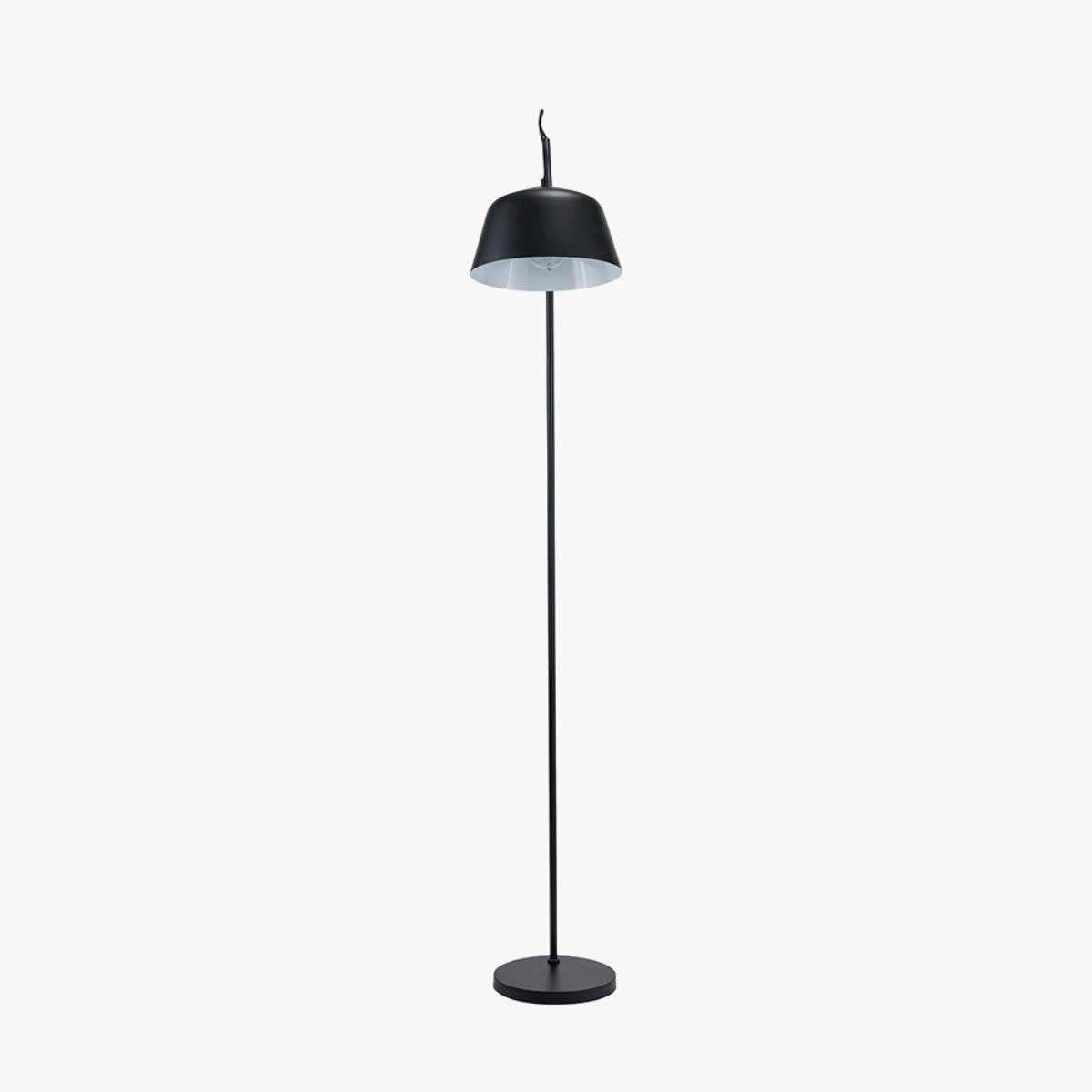 Pacific Lifestyle Amalie Black Metal Retro Task Floor Lamp