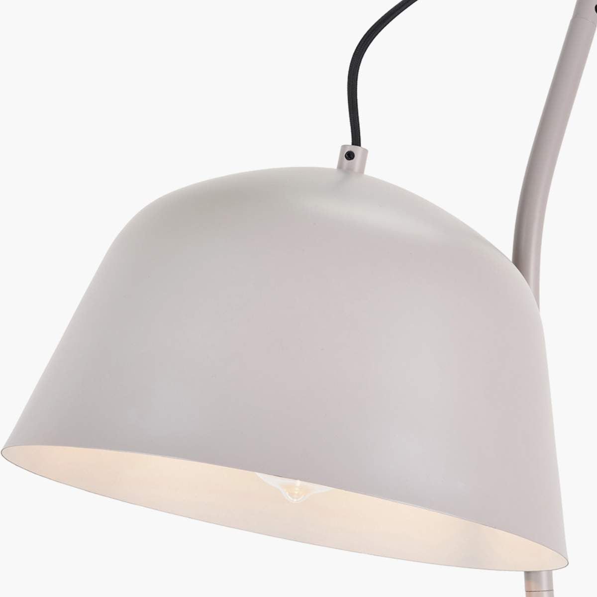 Pacific Lifestyle Amalie Grey Metal Retro Task Floor Lamp