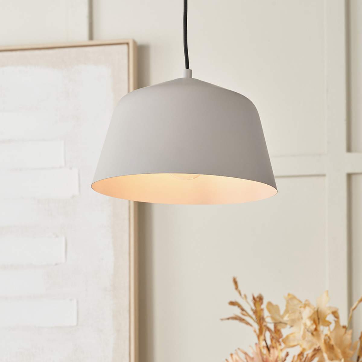 Pacific Lifestyle Amalie Grey Metal Retro Pendant