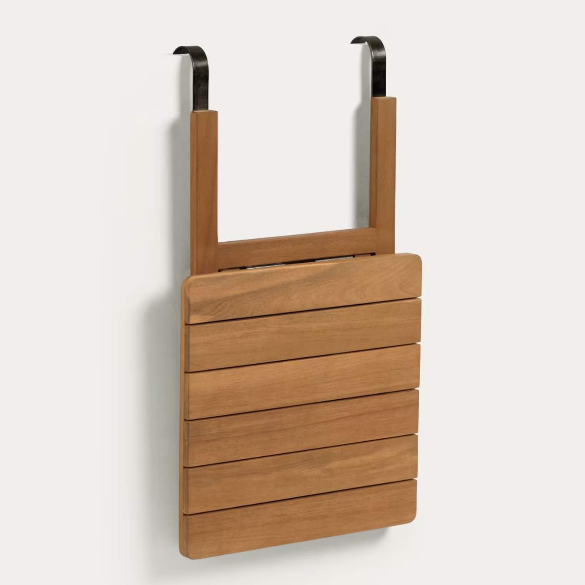 Kave Home Amarillis folding balcony table made from solid acacia wood, 40 x 42 cm FSC 100%