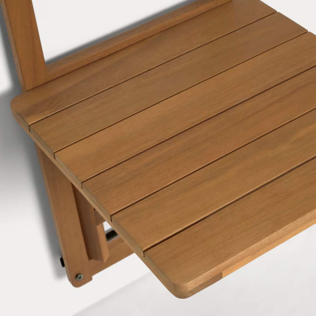 Kave Home Amarillis folding balcony table made from solid acacia wood, 40 x 42 cm FSC 100%
