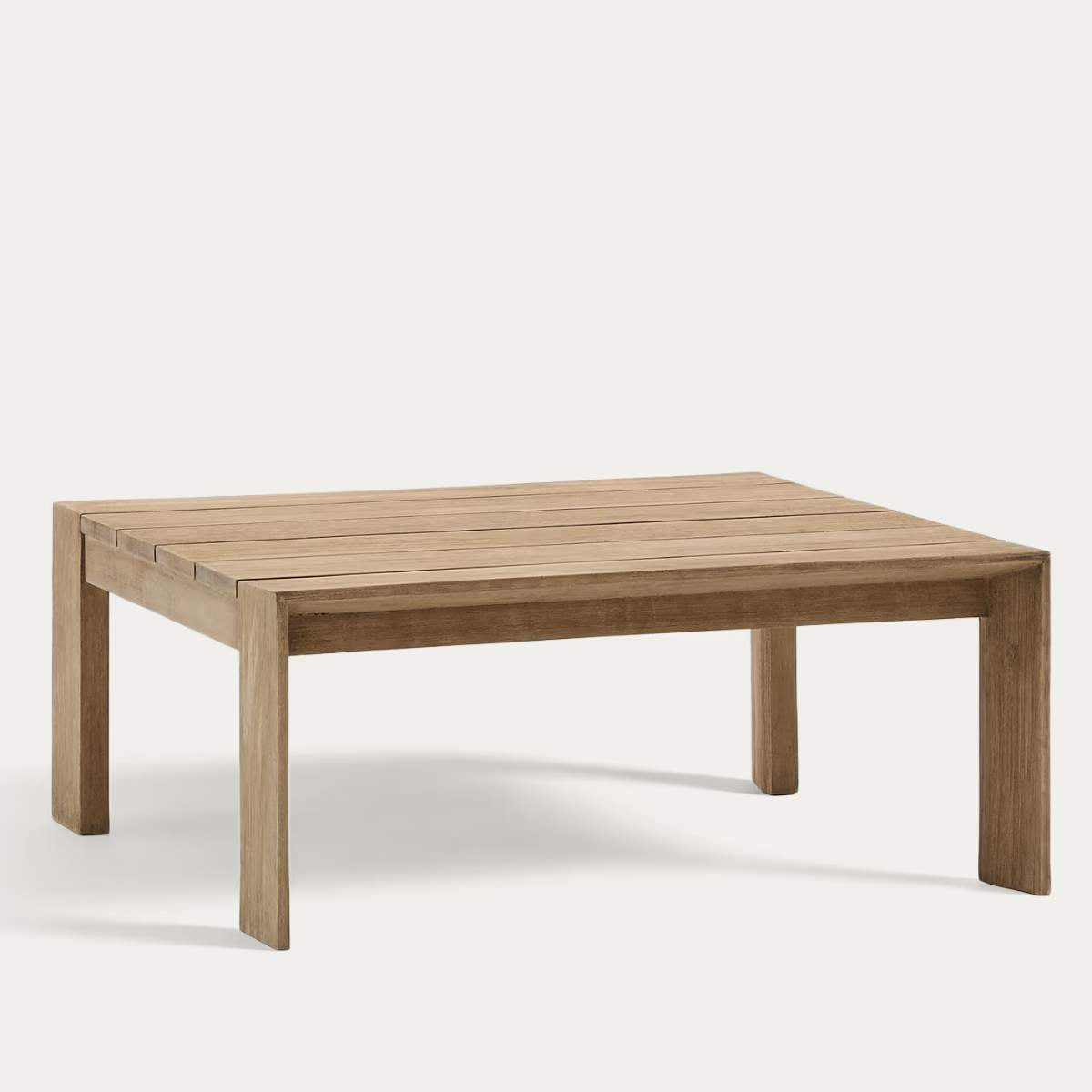 Kave Home Ambra coffee table in solid acacia wood with light finish 82.5 x 82.5cm FSC 100%