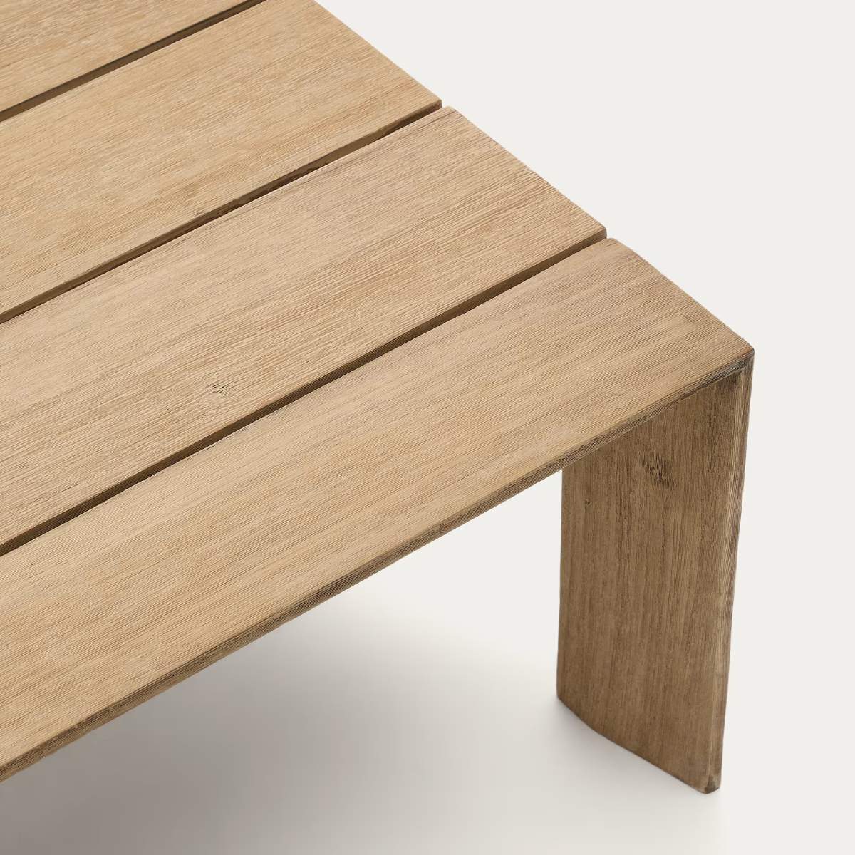 Kave Home Ambra coffee table in solid acacia wood with light finish 82.5 x 82.5cm FSC 100%