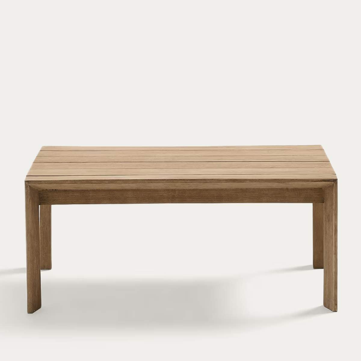 Kave Home Ambra coffee table in solid acacia wood with light finish 82.5 x 82.5cm FSC 100%