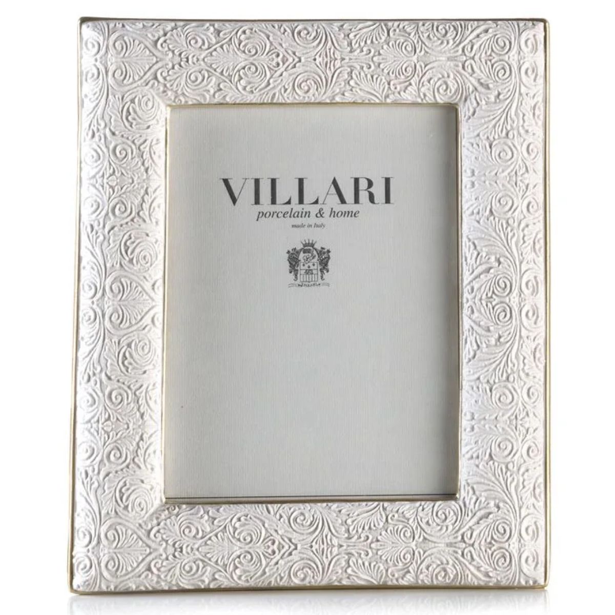Villari Amour Medium Photo Frame - White & Gold