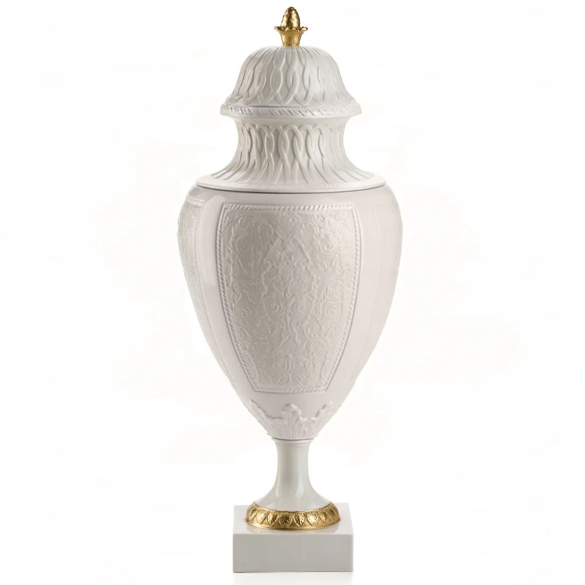 Villari Amour Secret Small Potiche - White