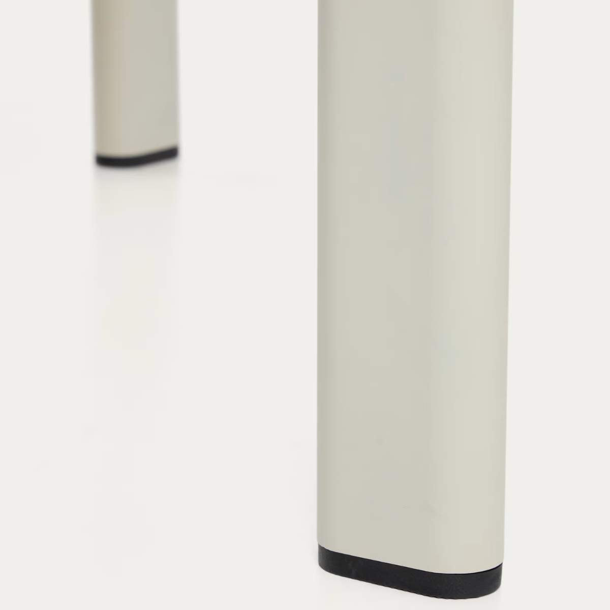 Kave Home Anafi table in sintered stone and graphite aluminium 180 x 90cm