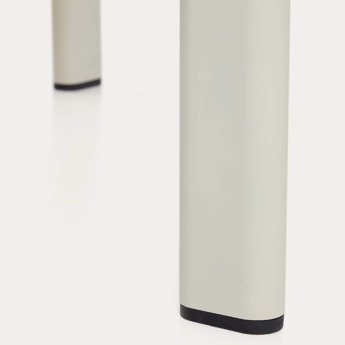 Kave Home Anafi table in sintered stone and graphite aluminium 220 x 100 cm