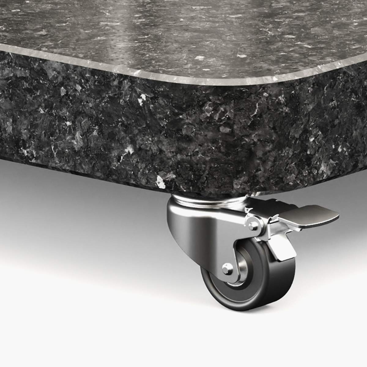 Pacific Lifestyle Ancona Anthracite Round Edge Granite 90KG Wheeled Parasol Base