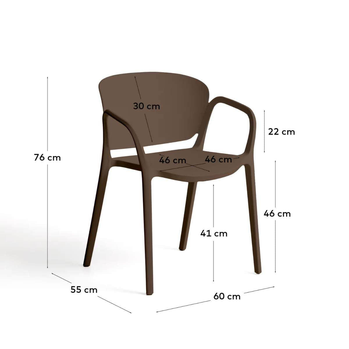 Kave Home Ania stackable outdoor chair in beige