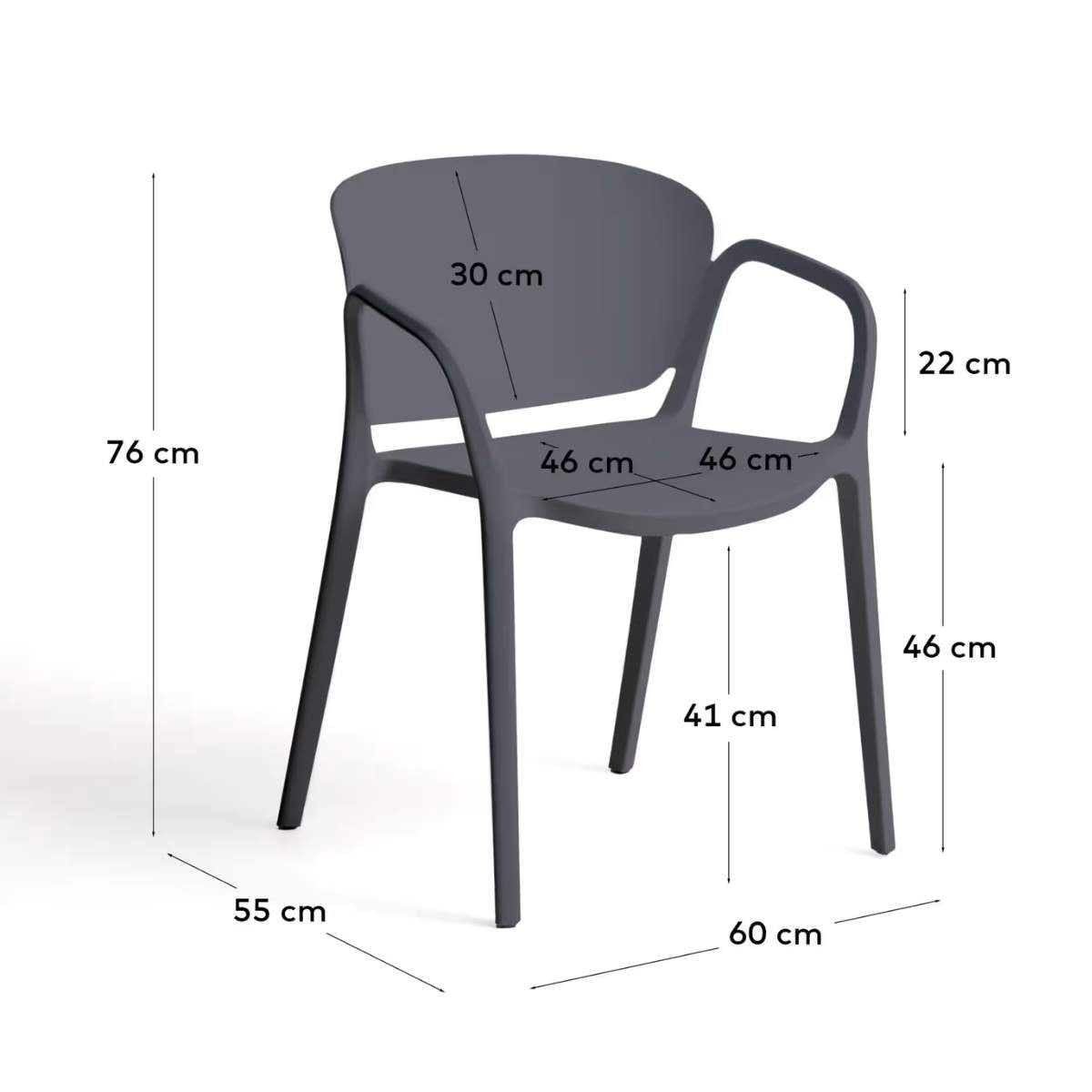 Kave Home Ania stackable outdoor chair in beige