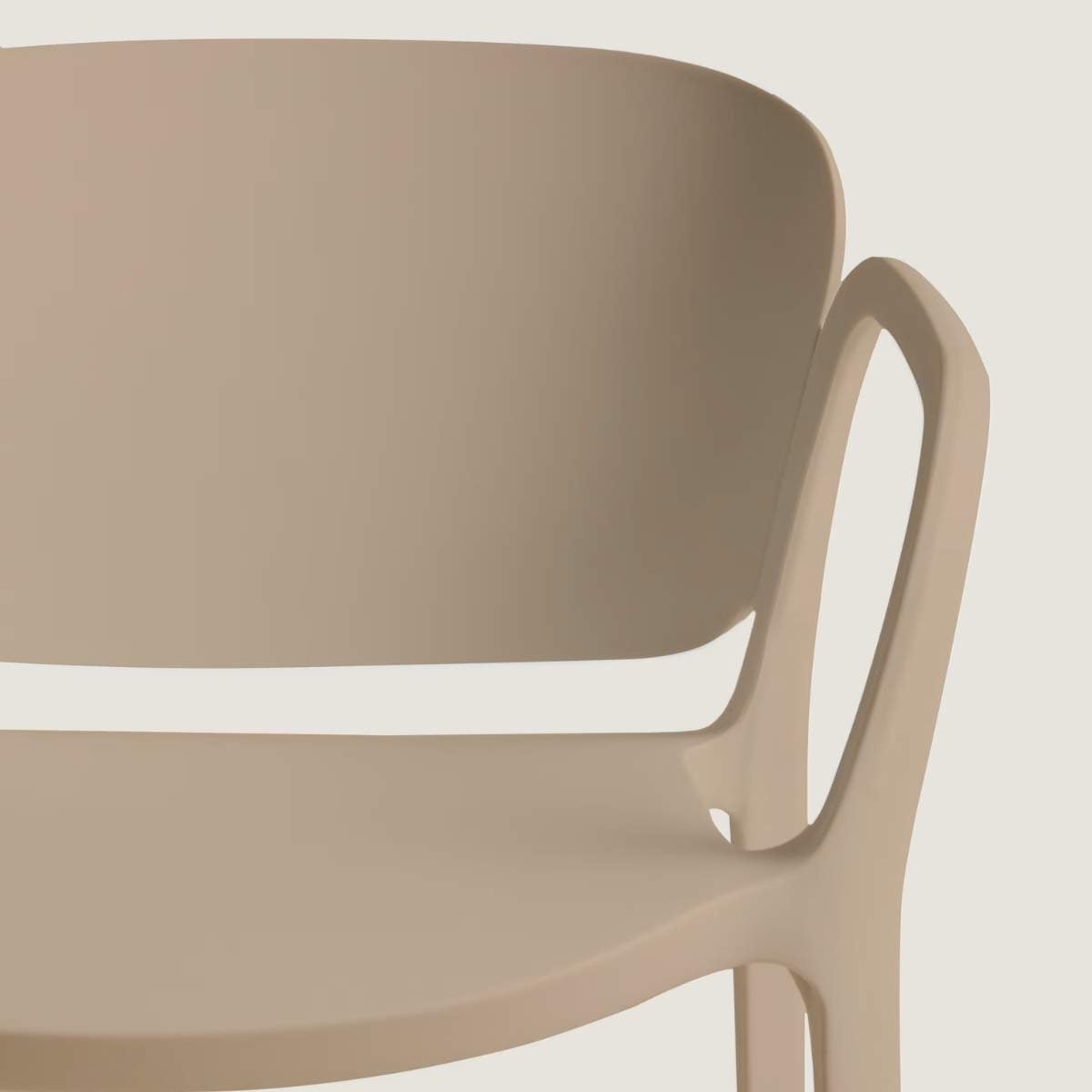 Kave Home Ania stackable outdoor chair in beige