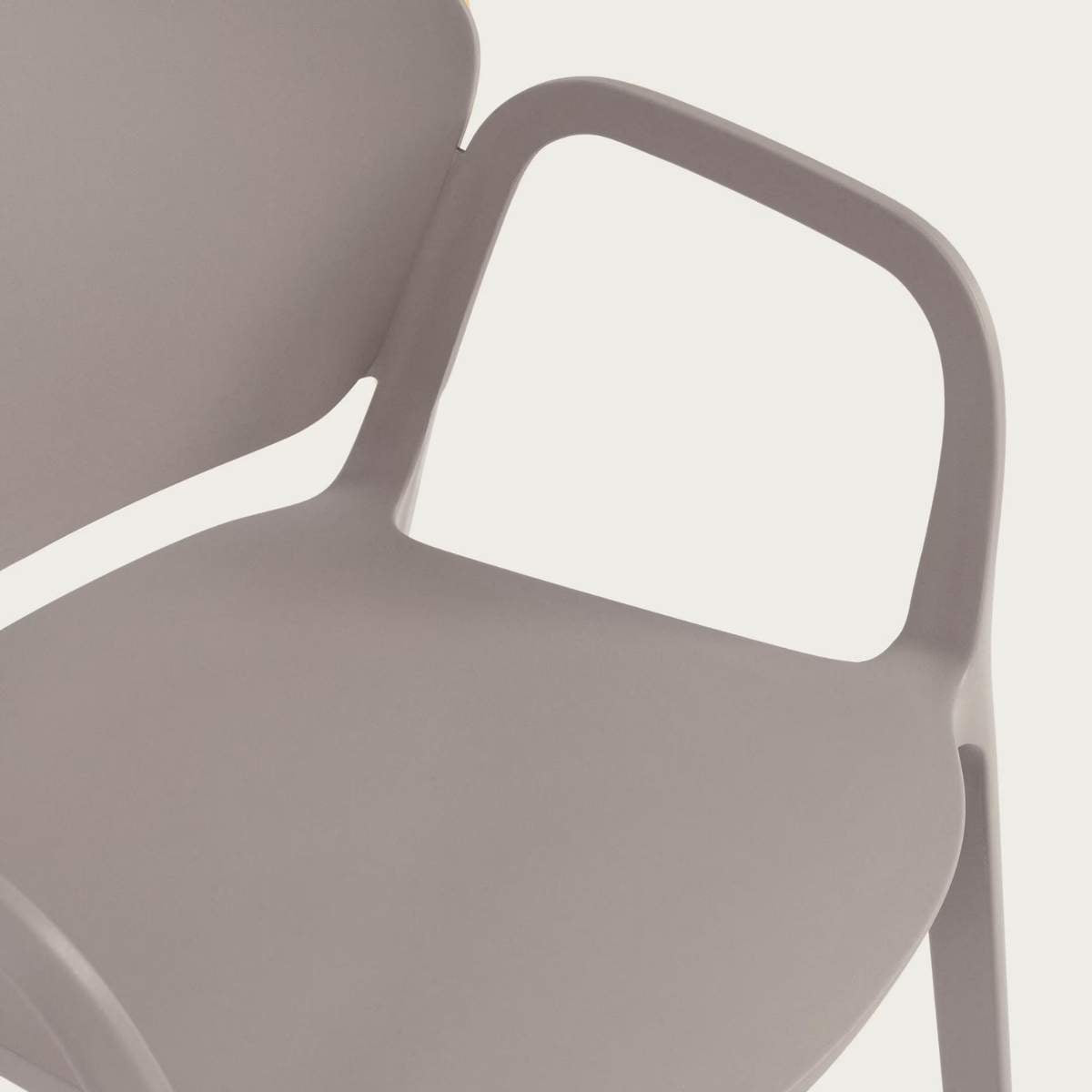 Kave Home Ania stackable outdoor chair in beige
