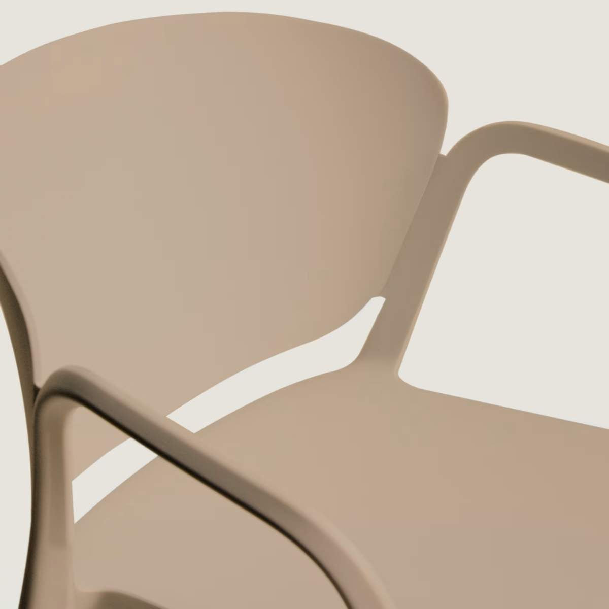 Kave Home Ania stackable outdoor chair in beige
