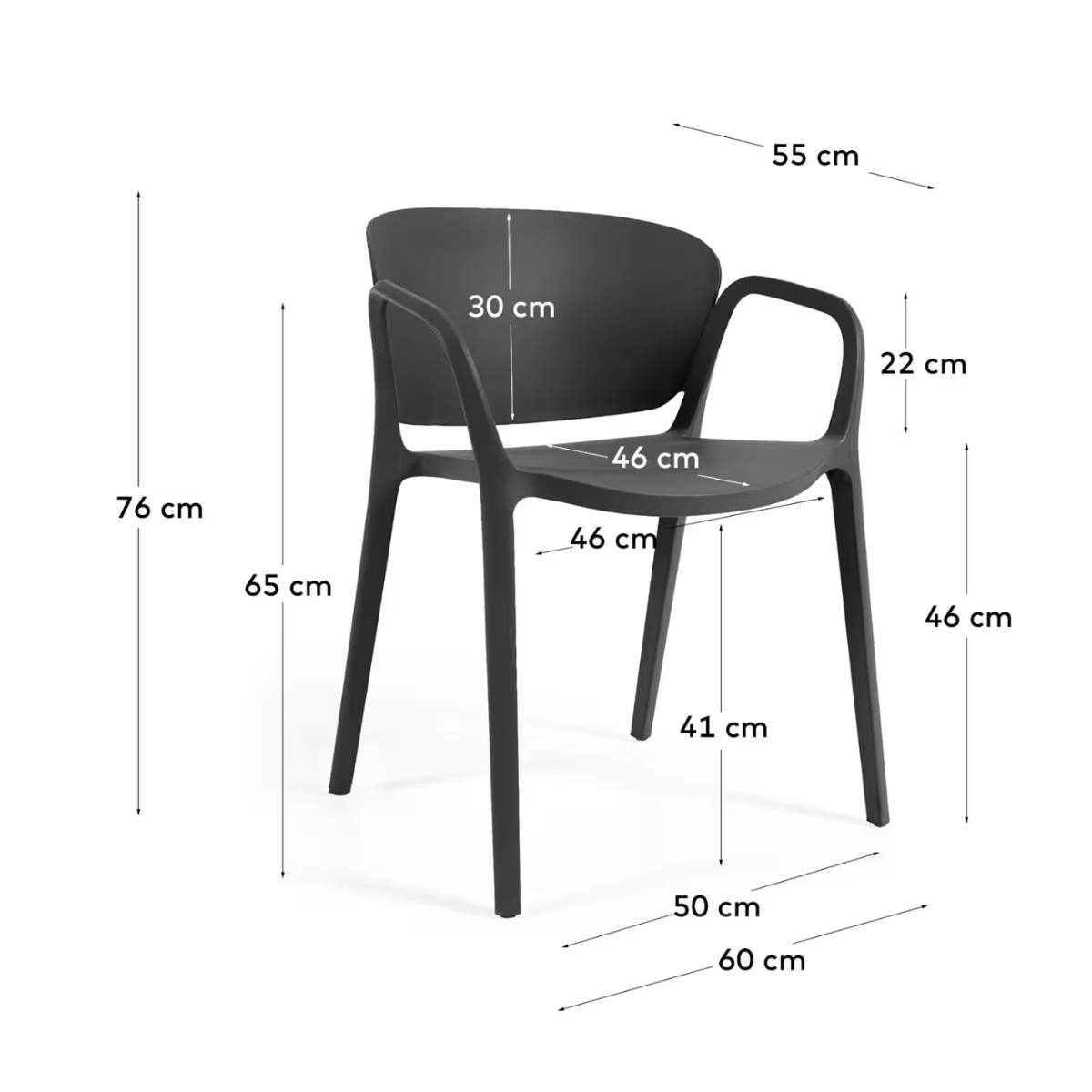 Kave Home Ania stackable outdoor chair in beige