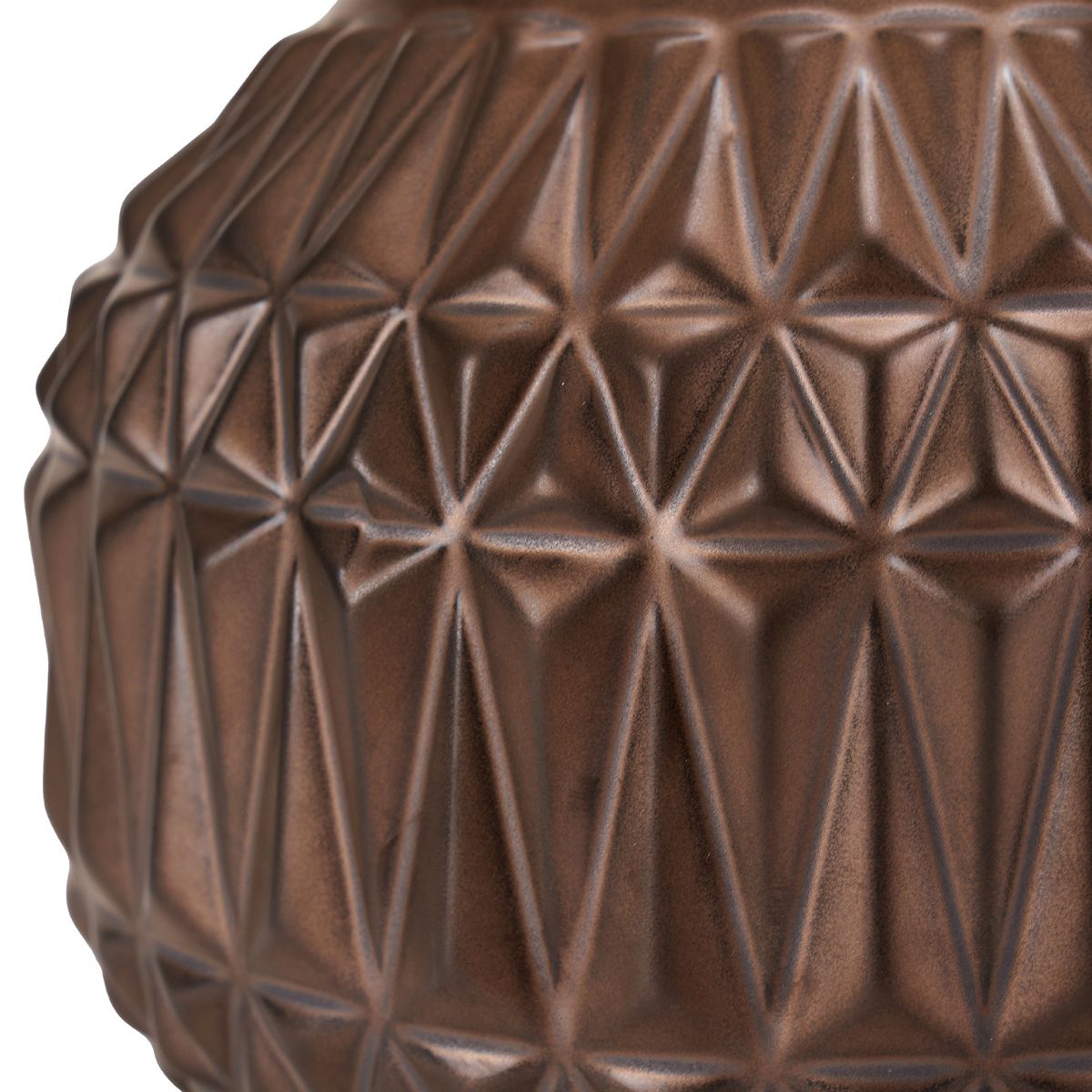 Pacific Lifestyle Anneli Bronze Aztec Texture Ceramic Table Lamp