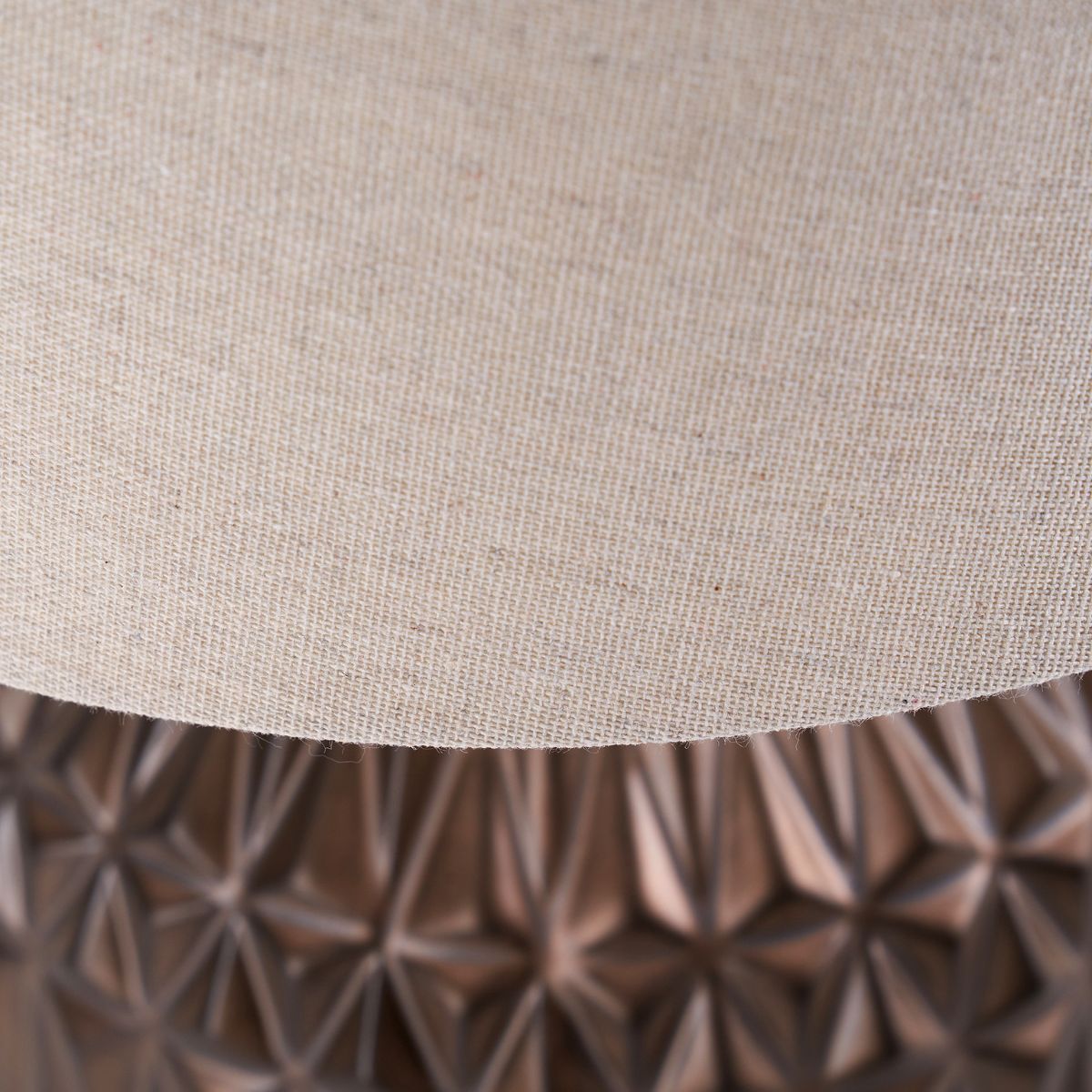 Pacific Lifestyle Anneli Bronze Aztec Texture Ceramic Table Lamp