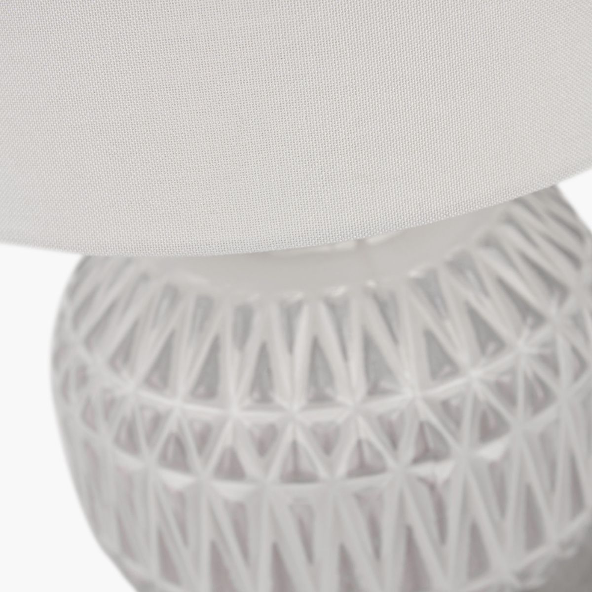 Pacific Lifestyle Anneli Warm White Aztec Texture Ceramic Table Lamp