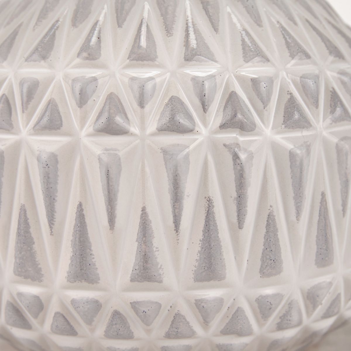 Pacific Lifestyle Anneli Warm White Aztec Texture Ceramic Table Lamp