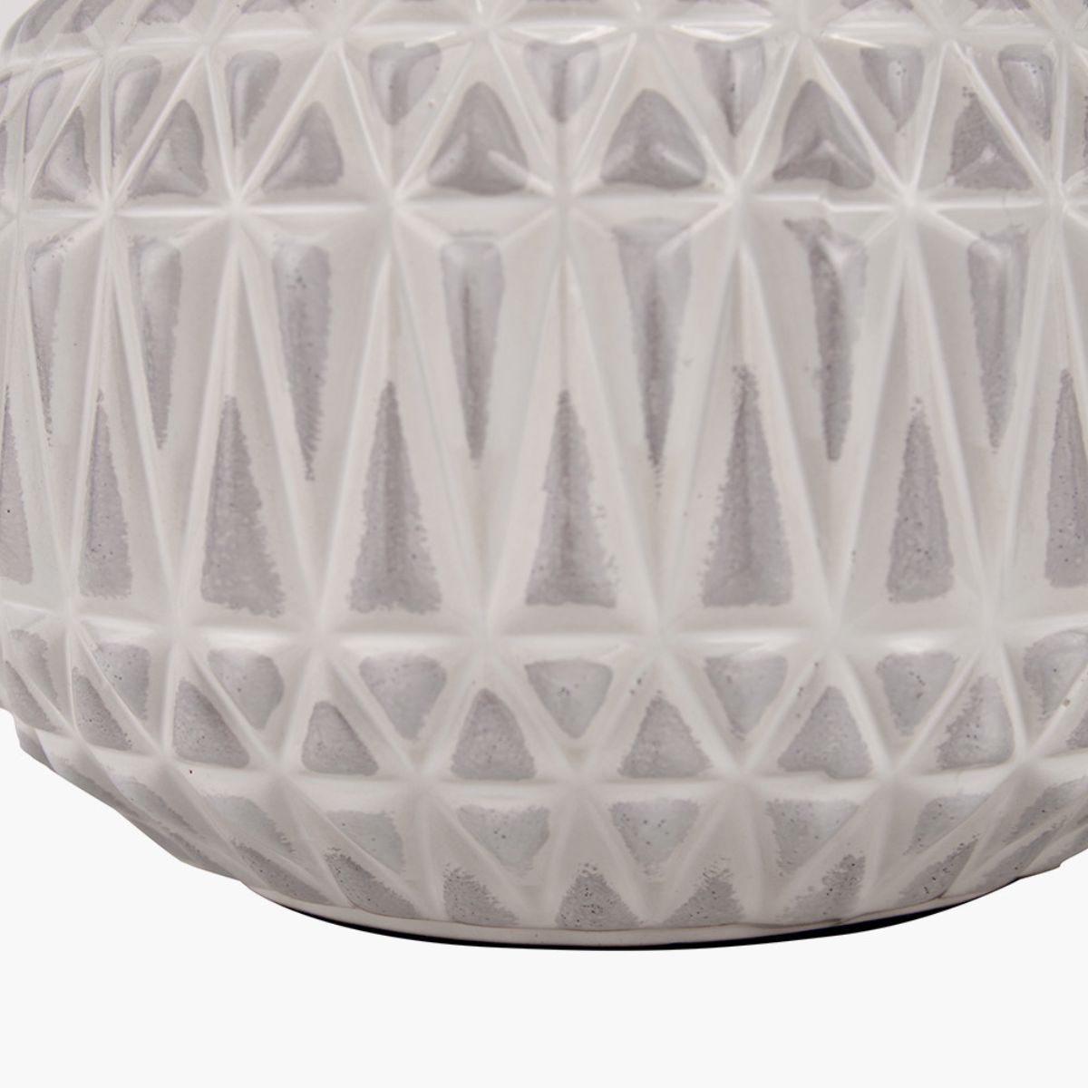 Pacific Lifestyle Anneli Warm White Aztec Texture Ceramic Table Lamp