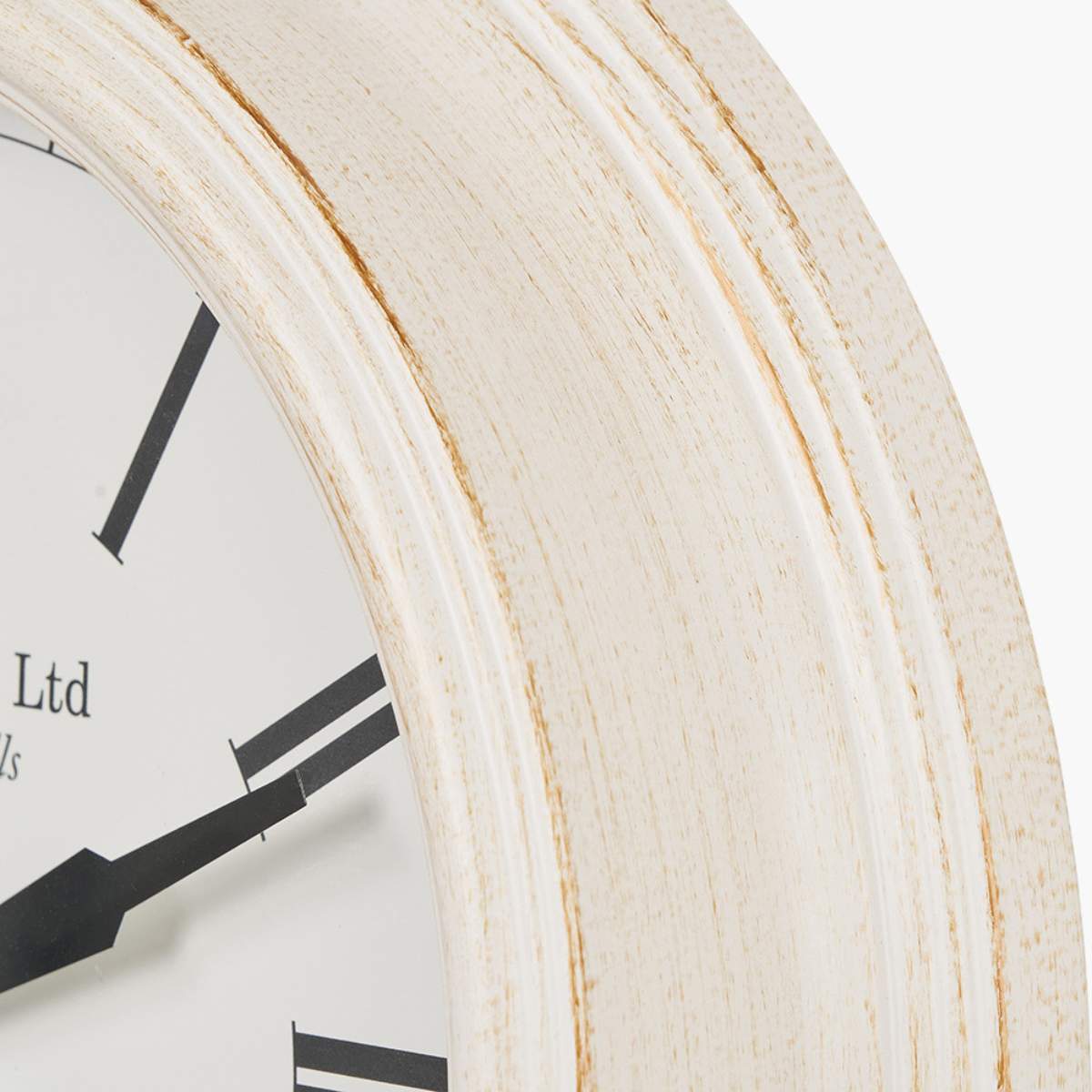 Pacific Lifestyle Antique Effect Gold Brushed Cream Indoor Outdoor Wall Clock