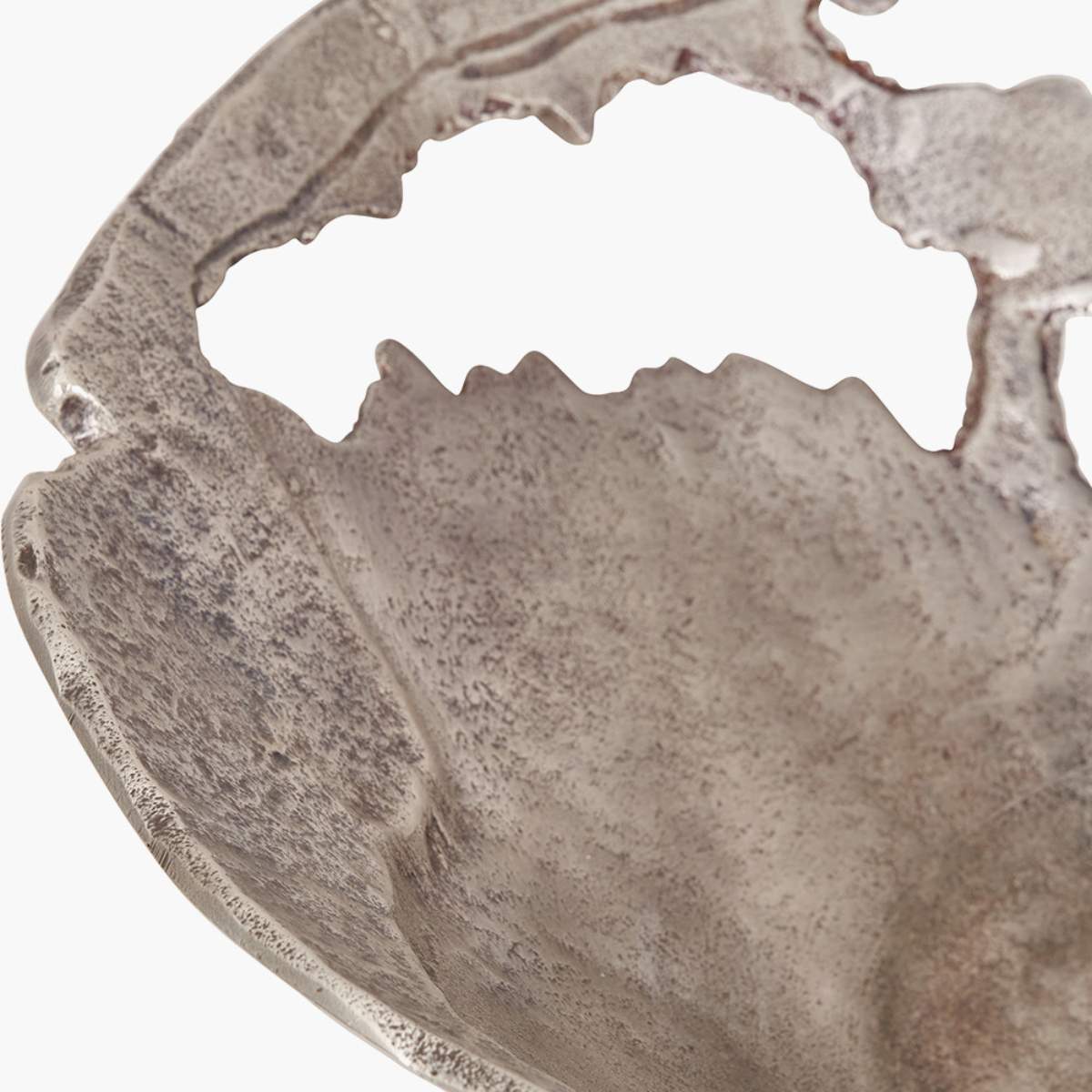Pacific Lifestyle Antique Silver Cast Metal Decorative Bowl