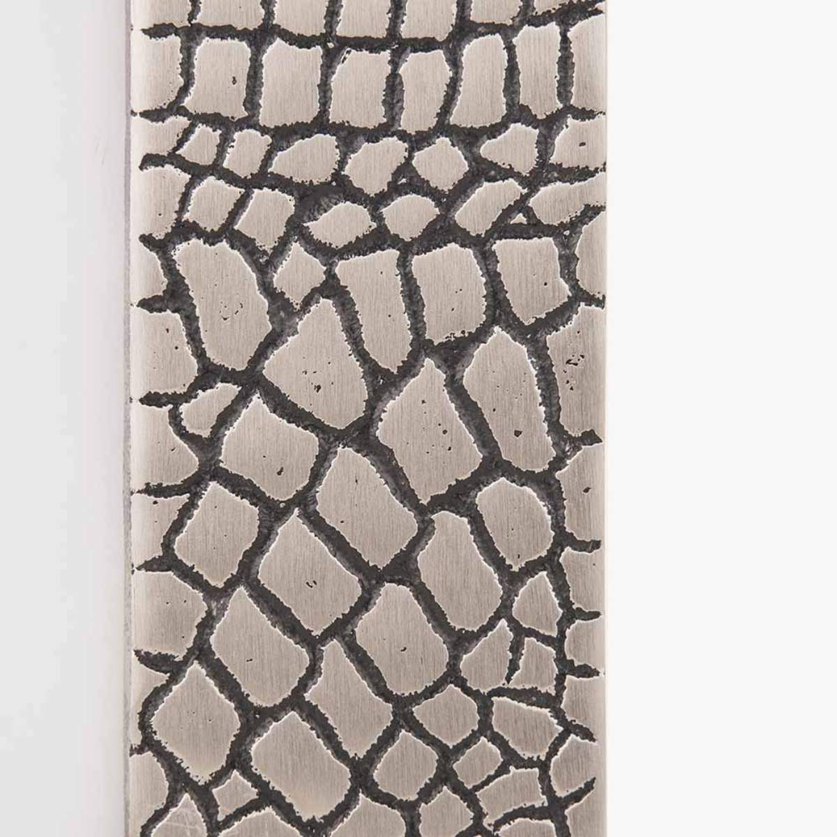 Pacific Lifestyle Antique Silver Metal Croc Print 5 x 7" Photo Frame