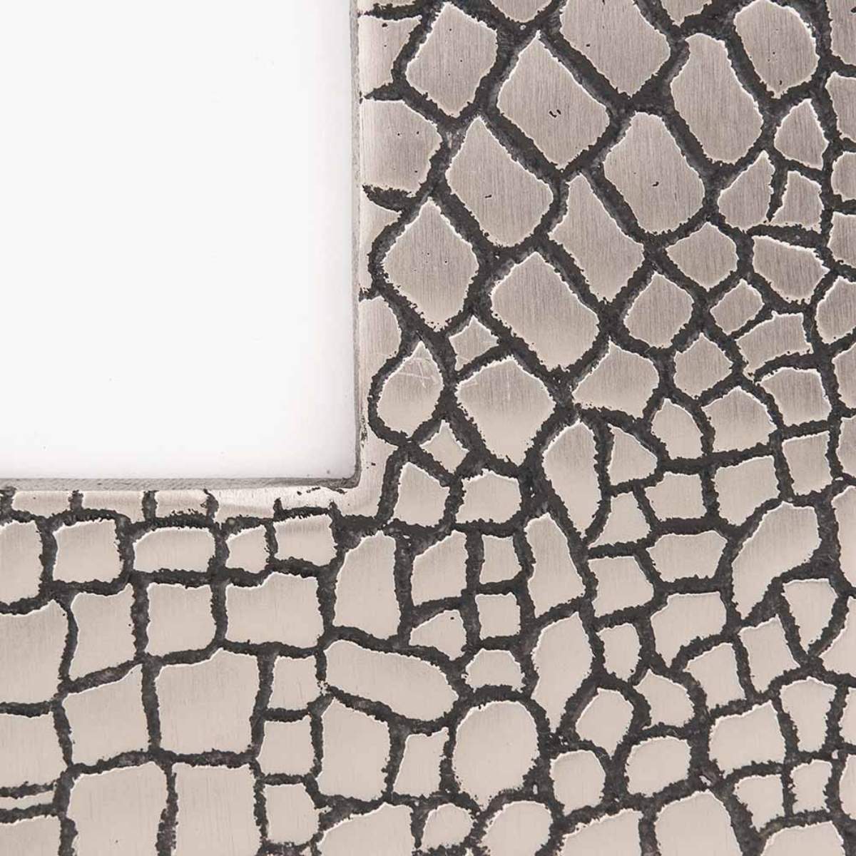 Pacific Lifestyle Antique Silver Metal Croc Print 5 x 7" Photo Frame