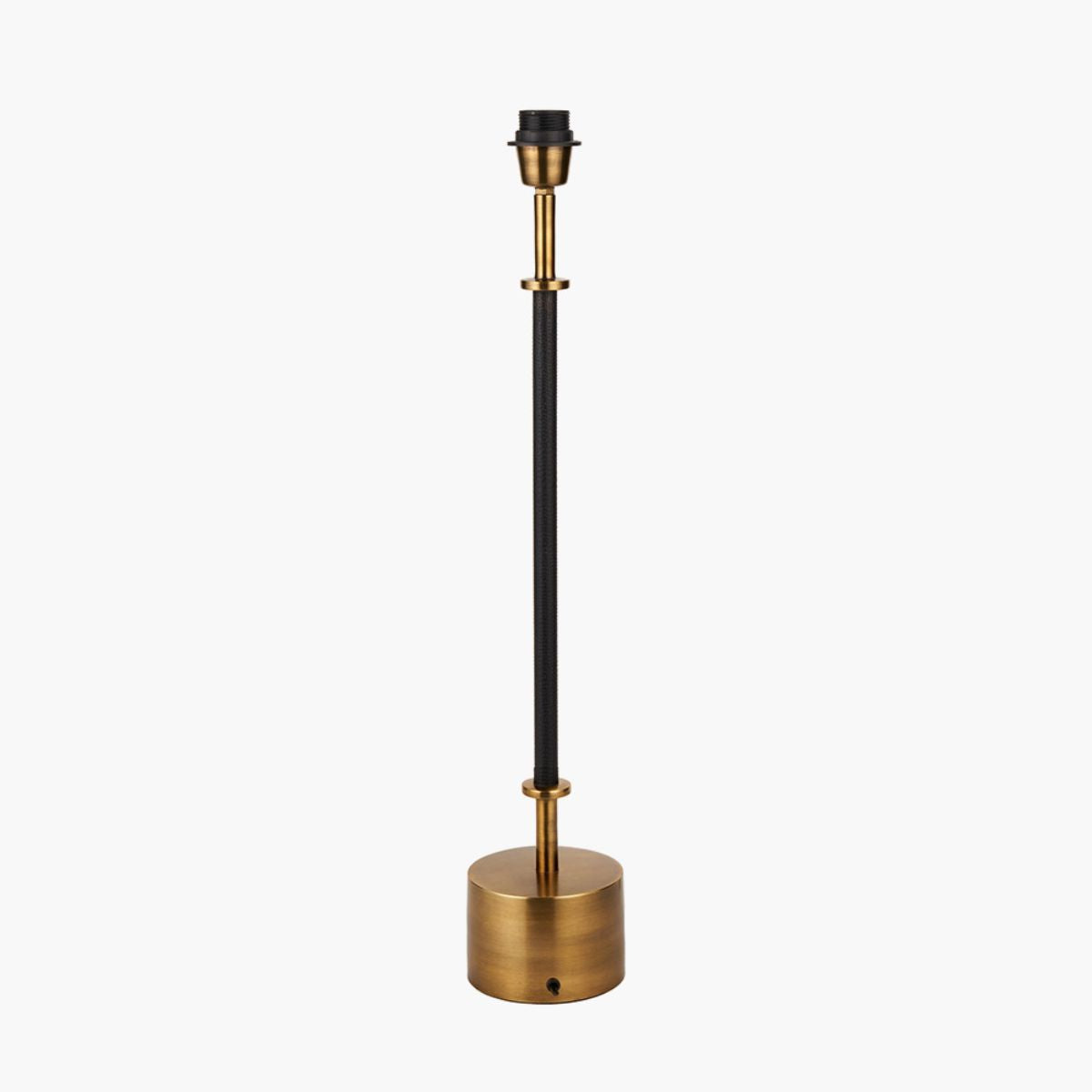 Pacific Lifestyle Antoine Black Croc and Antique Brass Metal Table Lamp Base