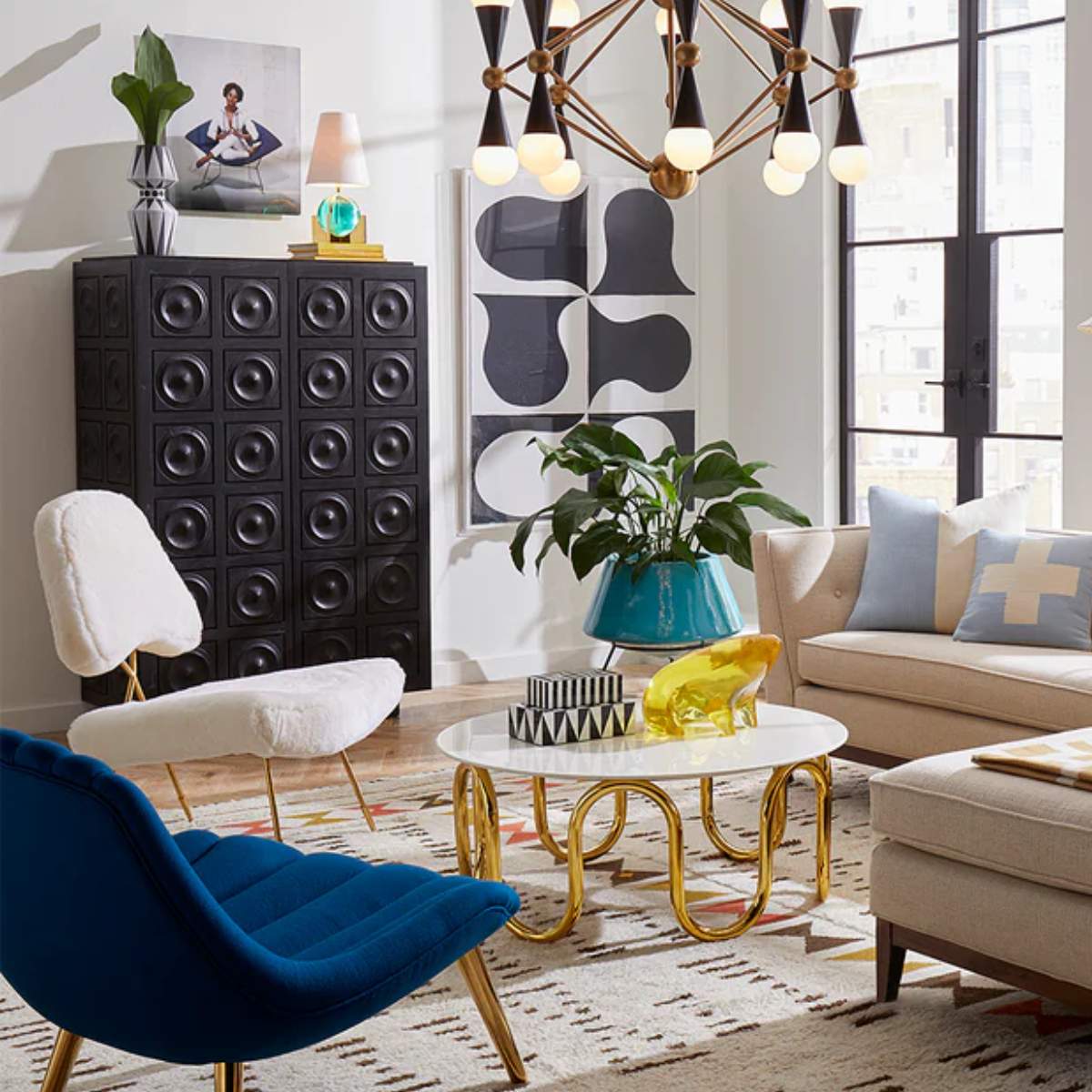 Jonathan Adler Antwerp Circles Cabinet