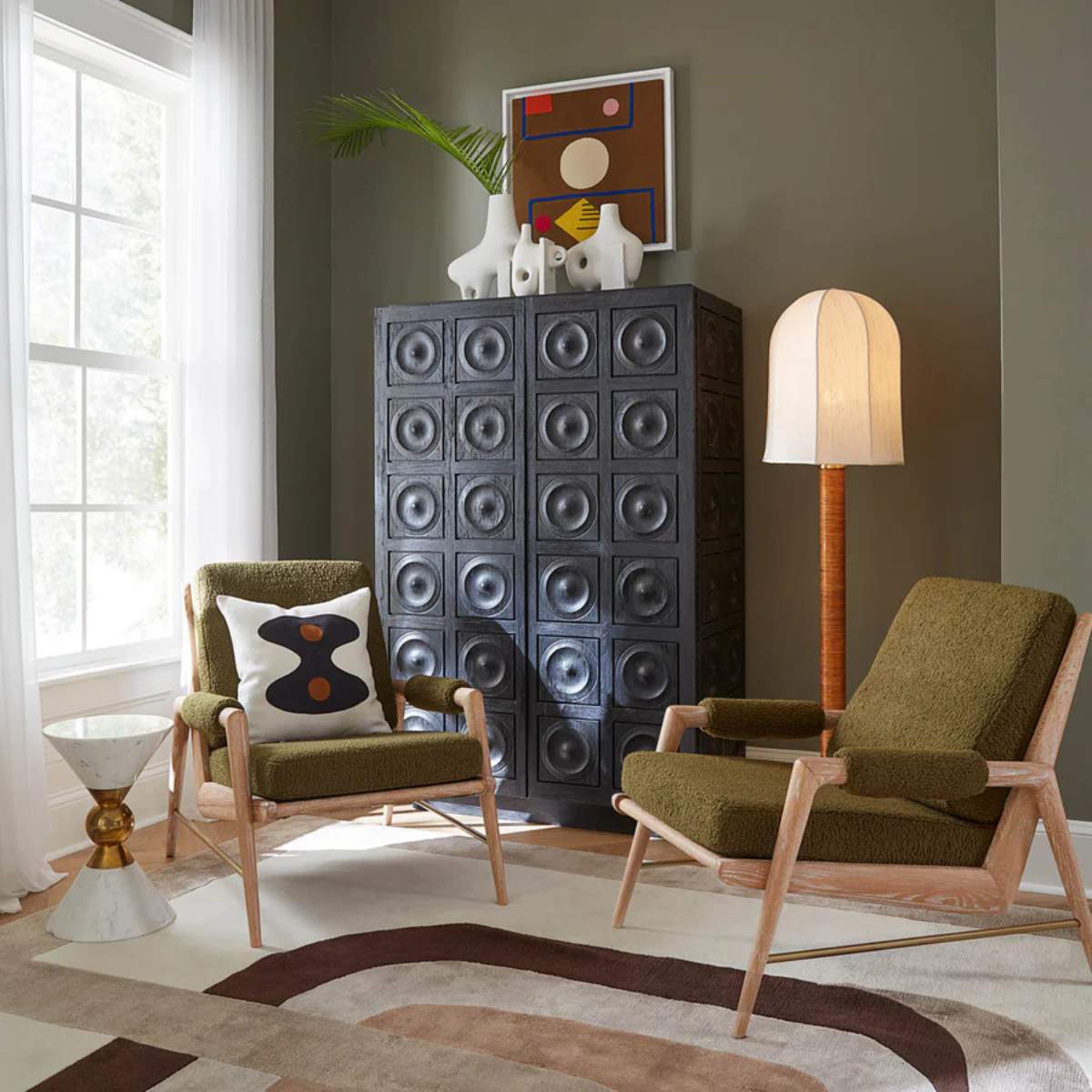 Jonathan Adler Antwerp Circles Cabinet