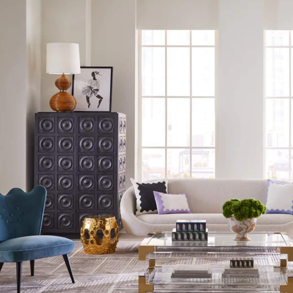 Jonathan Adler Antwerp Circles Cabinet