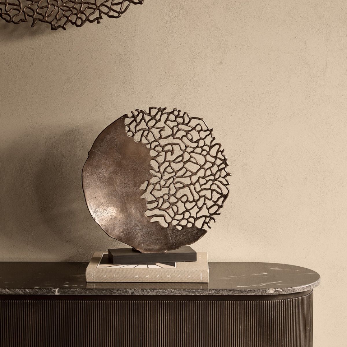 Libra Interiors Apo Coral Raw Bronze Sculpture