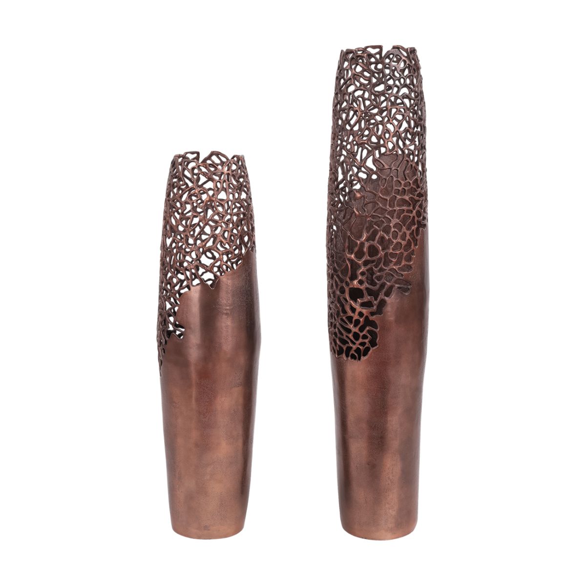 Libra Interiors Apo Coral Raw Bronze Vase