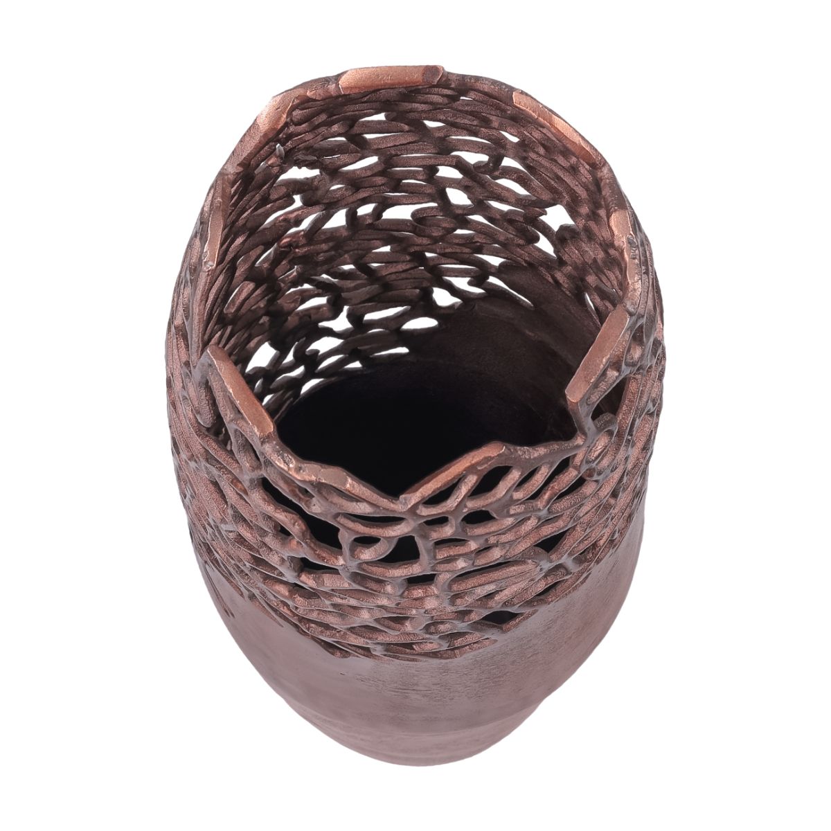 Libra Interiors Apo Coral Raw Bronze Vase