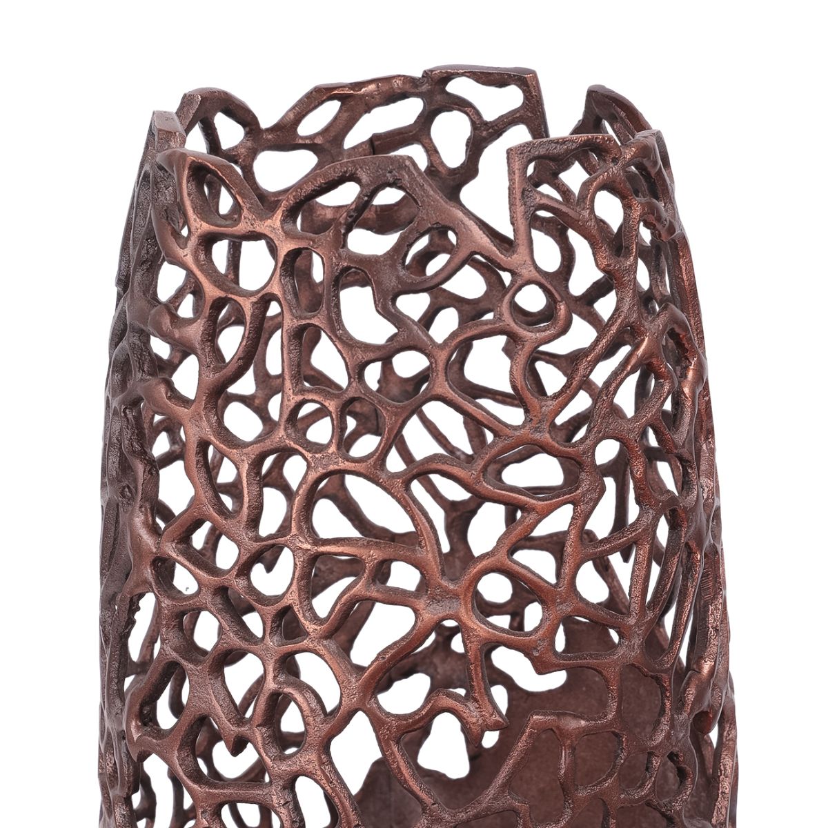 Libra Interiors Apo Coral Raw Bronze Vase