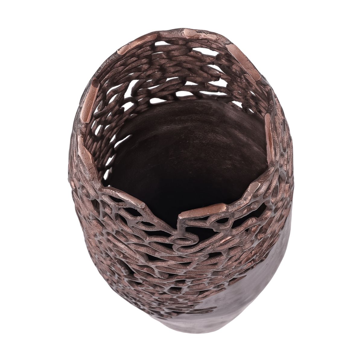 Libra Interiors Apo Coral Raw Bronze Vase