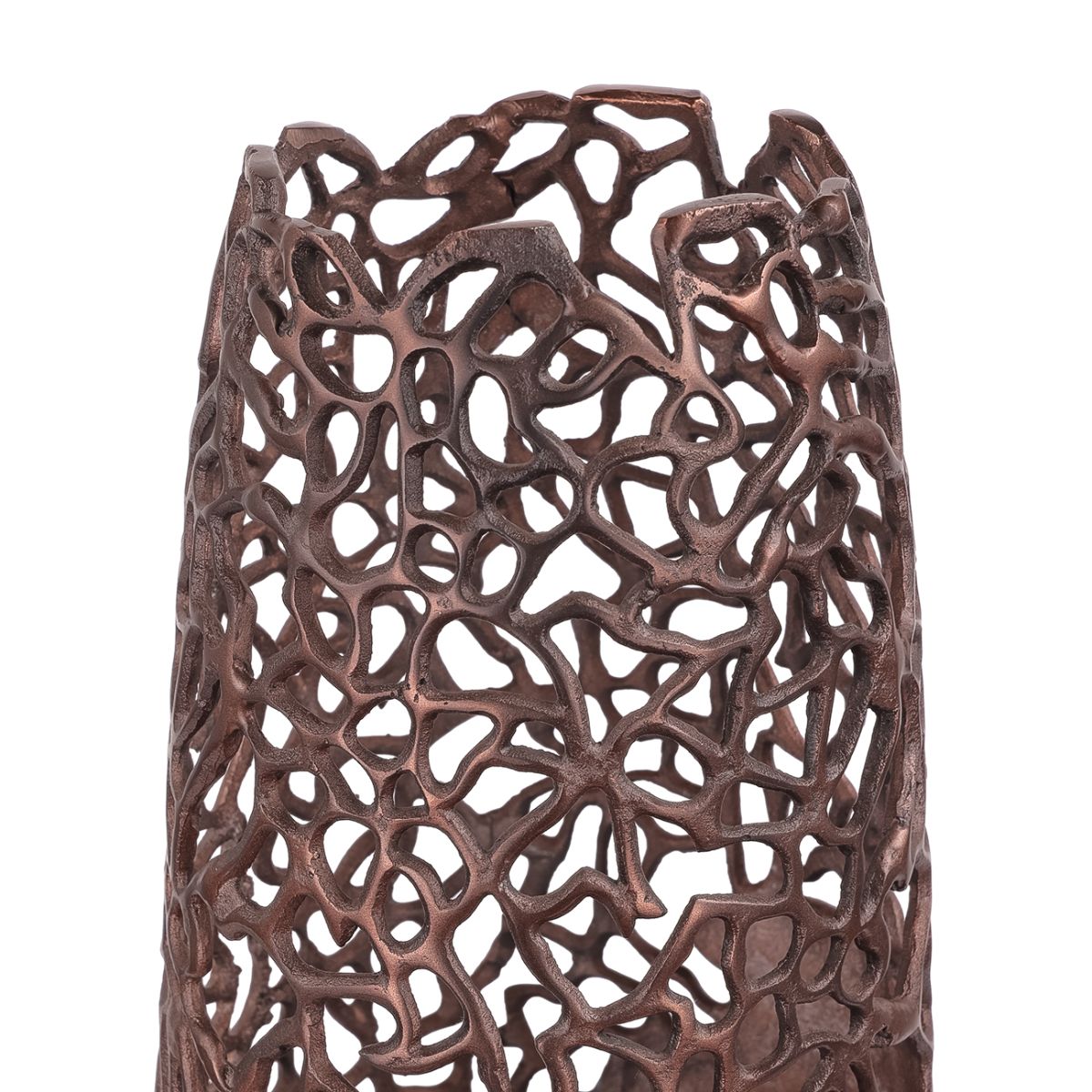 Libra Interiors Apo Coral Raw Bronze Vase