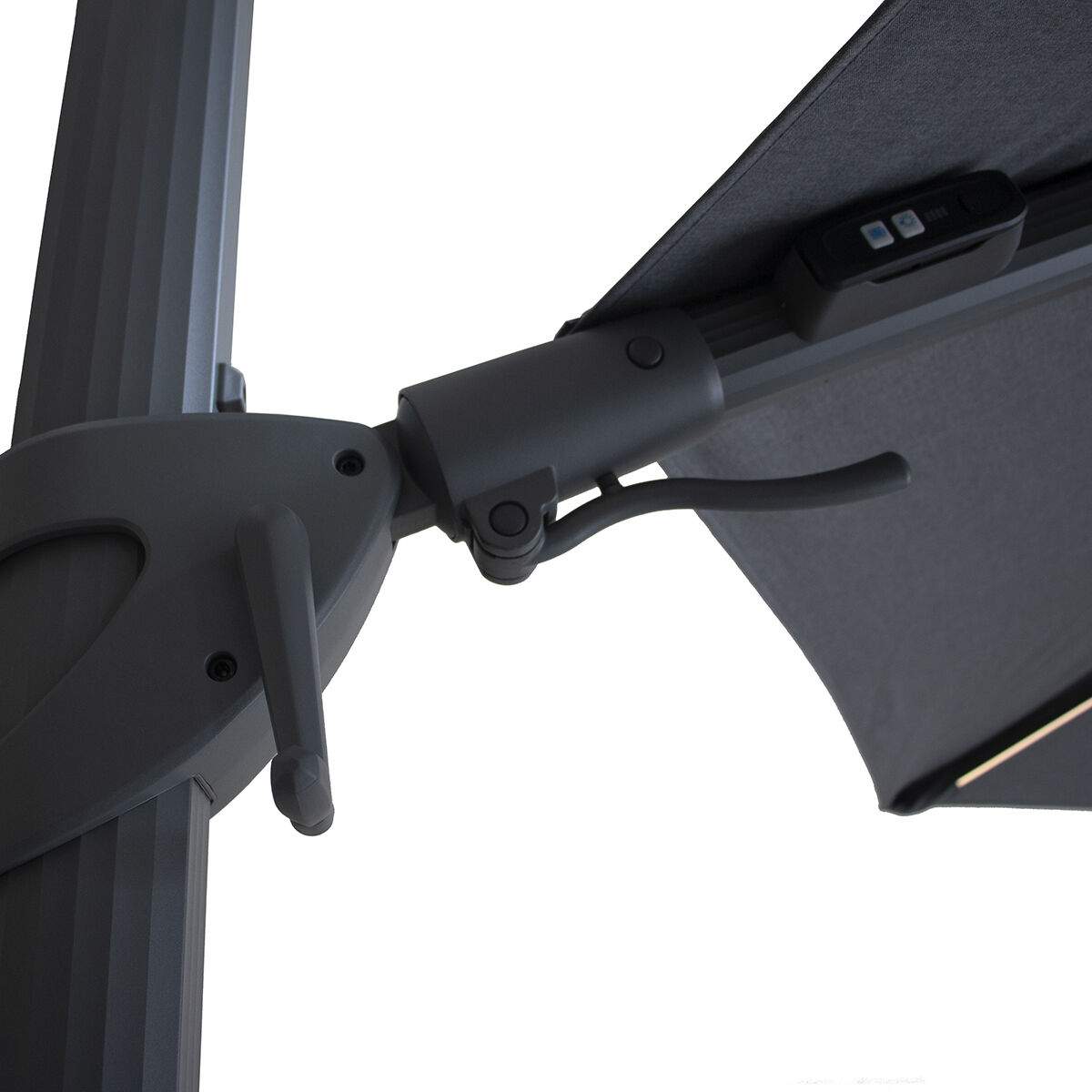 Maze - Aramis Solar LED 3.5m Round Rotating Cantilever Parasol