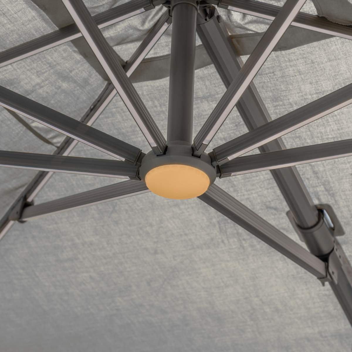 Maze - Aramis Solar LED 3m x 4m Rectangular Rotating Cantilever Parasol