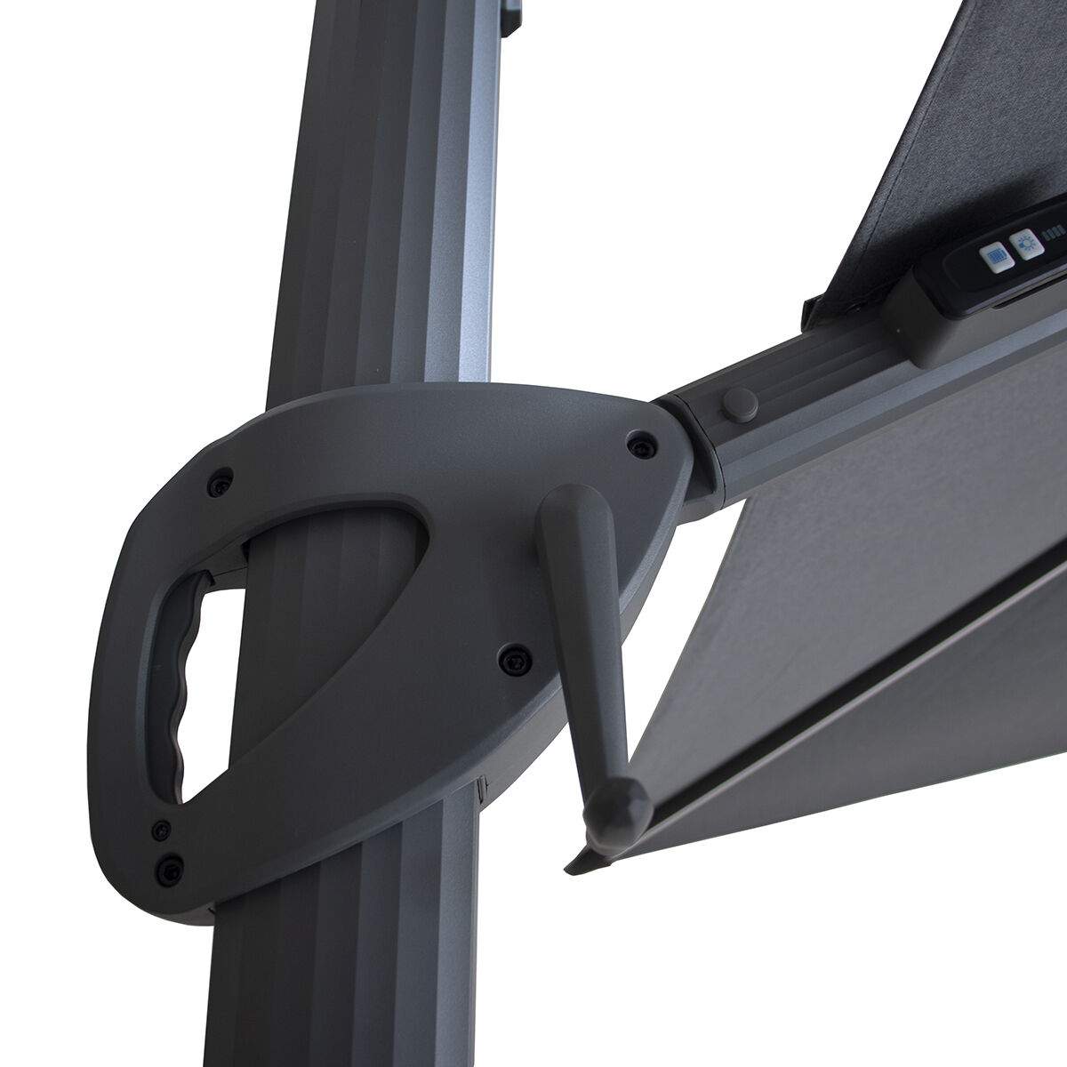 Maze - Aramis Solar LED 3m x 4m Rectangular Rotating Cantilever Parasol