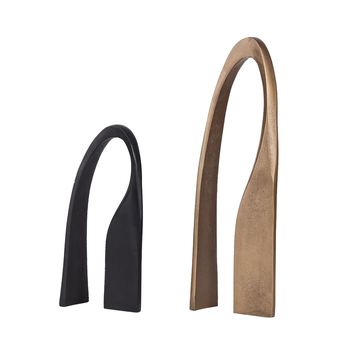 Libra Interiors Arch Black Aluminium Sculpture 30cm