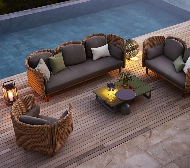 Cane-line Arch 2-Seater Sofa with Low Arm & Backrest
