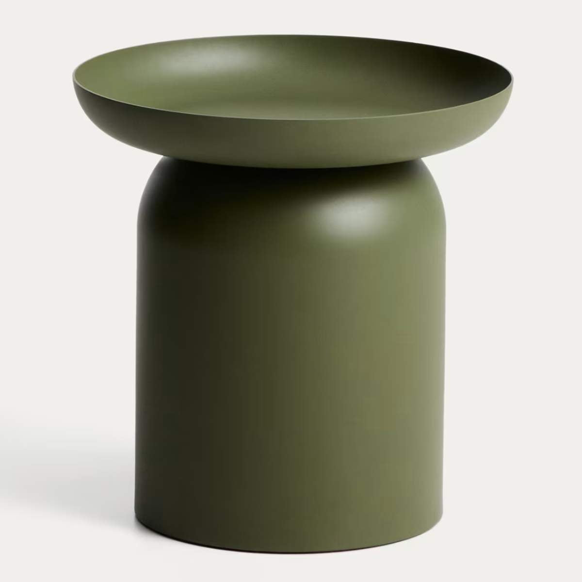 Kave Home Arcola side table in brown aluminium Ø45cm