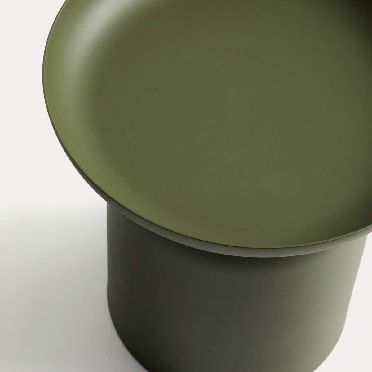 Kave Home Arcola side table in brown aluminium Ø45cm